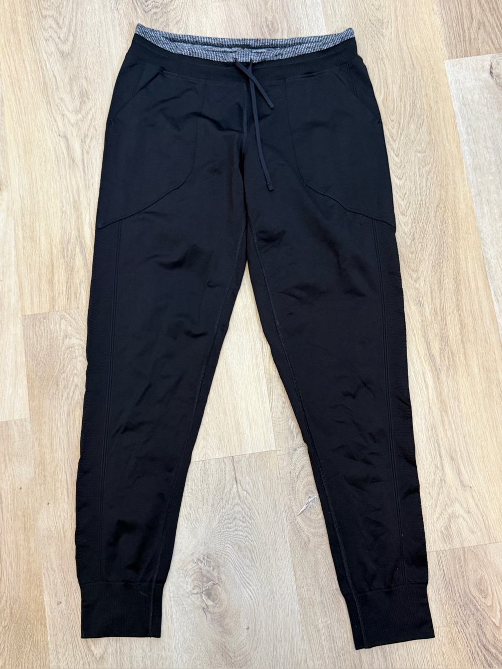 Lucy Athletic Black Jogger Pants with Drawstring Waist
